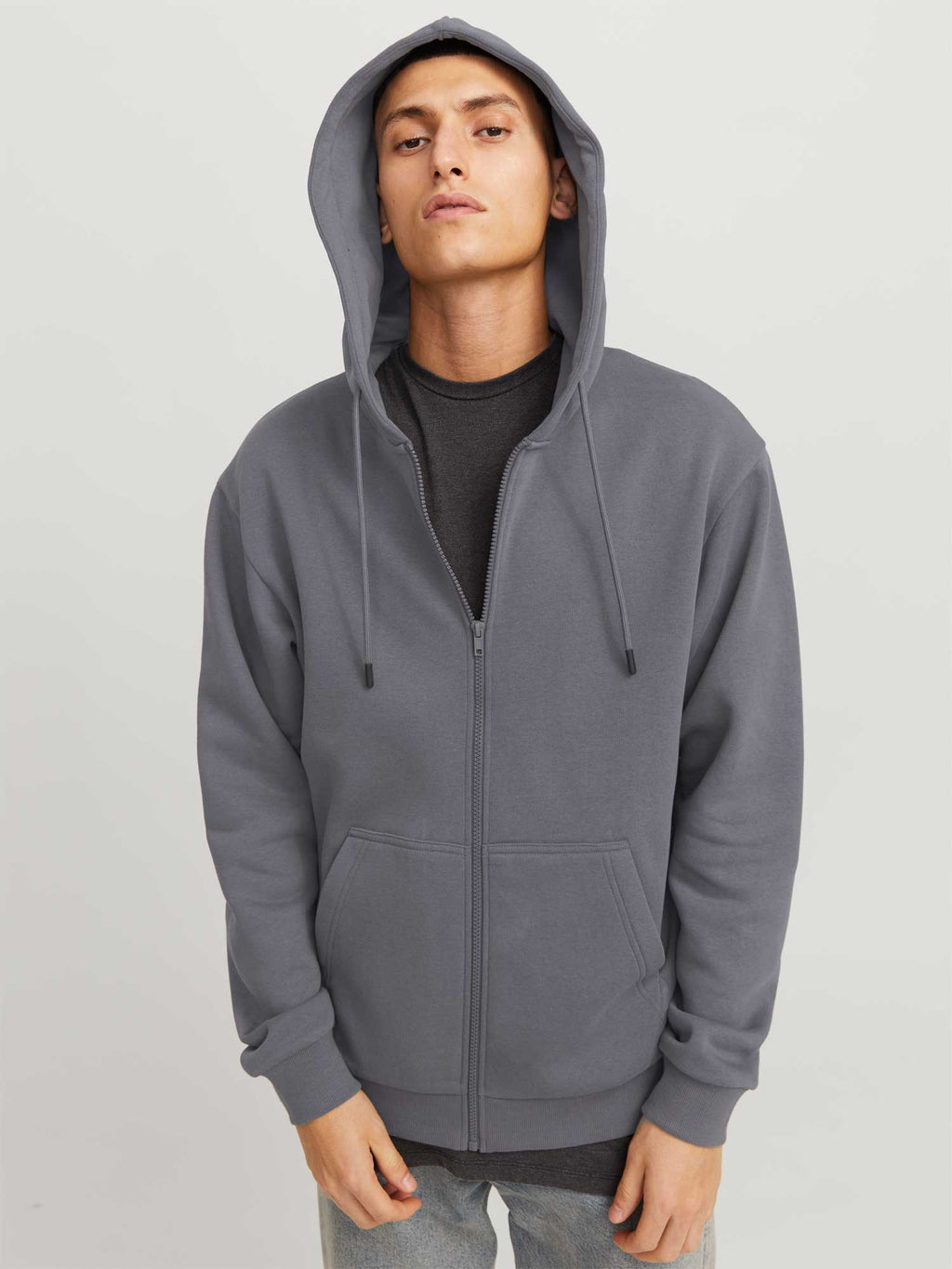 JACK & JONES Суитшърт JJEBRADLEY SWEAT ZIP HOOD NOOS
