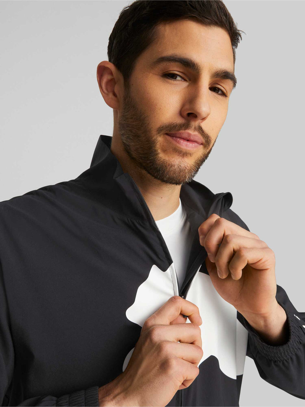 PUMA Спортно горнище TRAIN BIG CAT LINED WOVEN