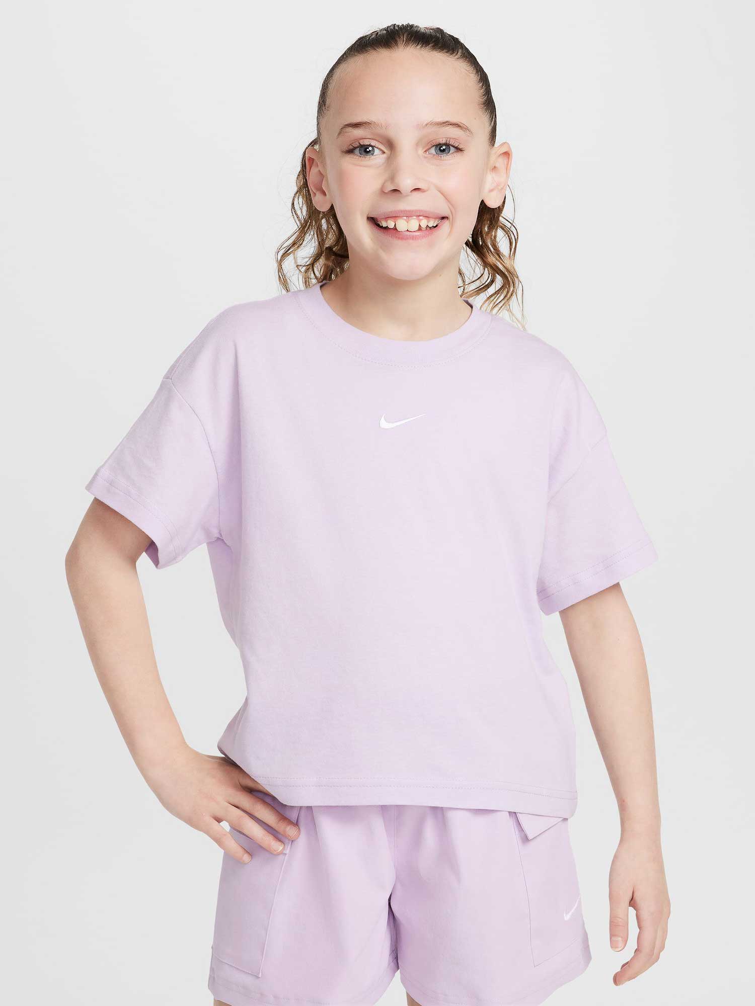 NIKE Тениска G NSW TEE BOXY ESSNTL LBR