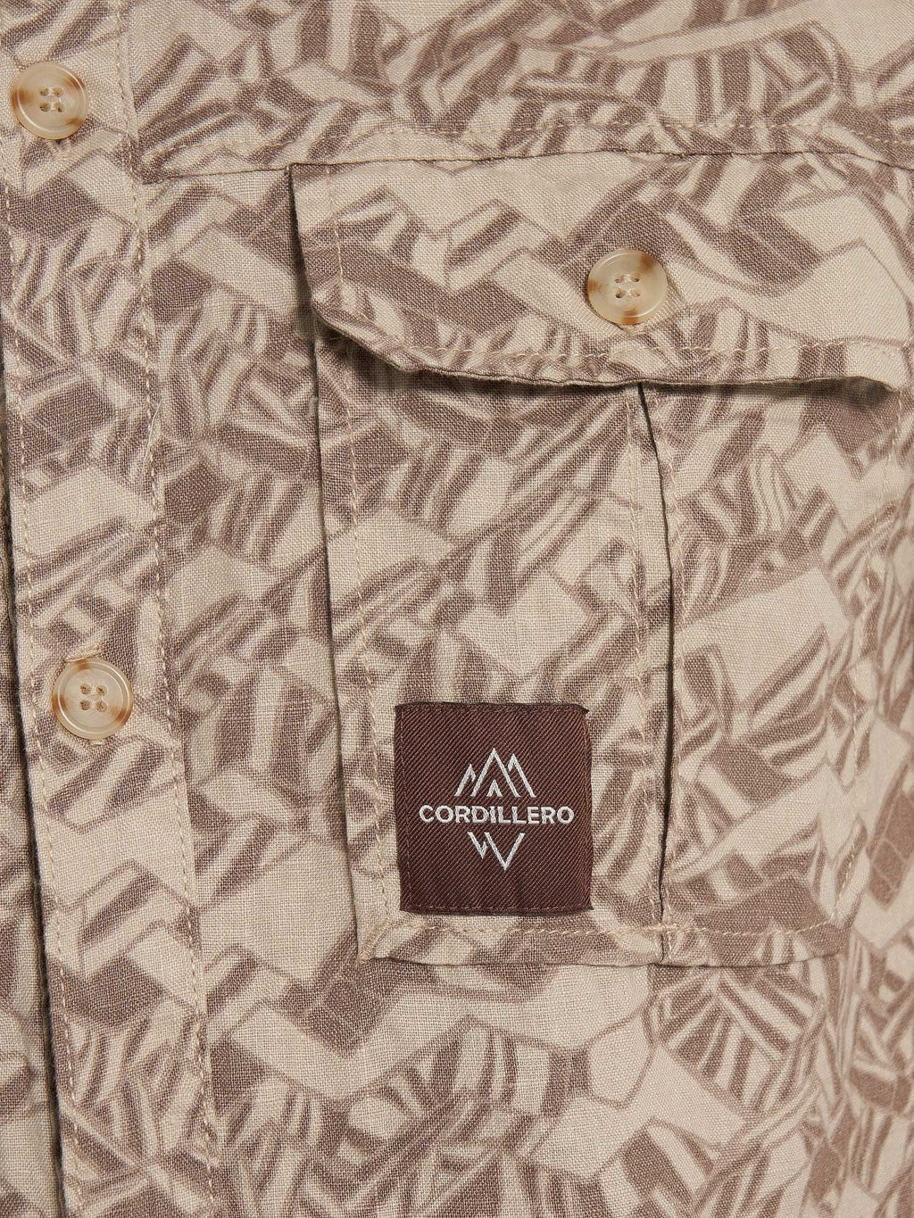 CORDILLERO Риза Travel Male SS Shirt AOP linen