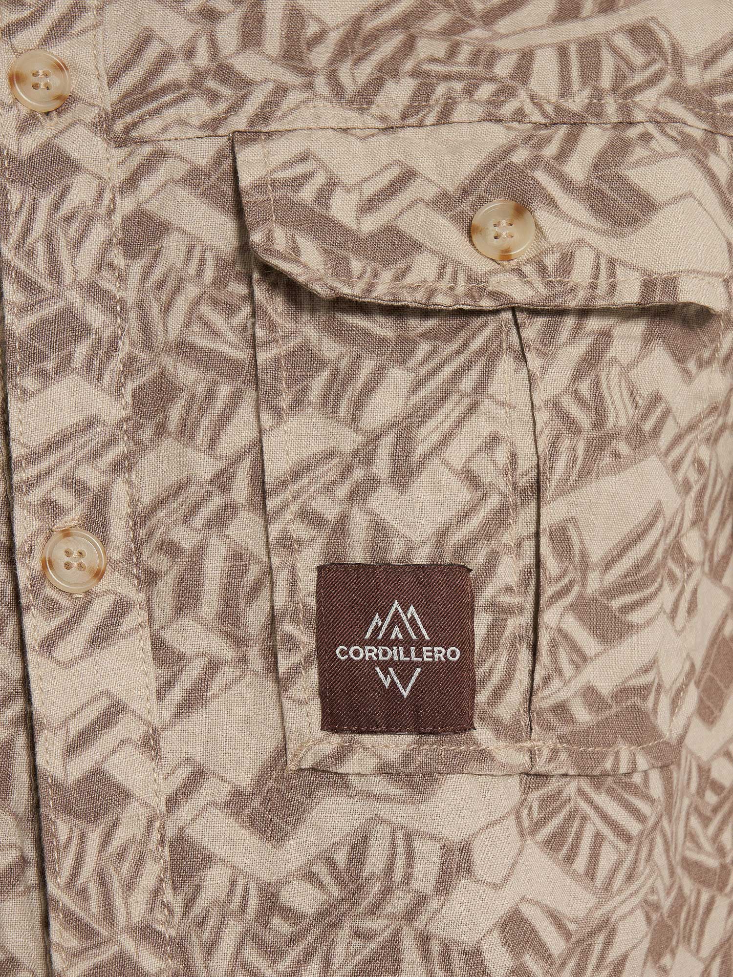 CORDILLERO Риза Travel Male SS Shirt AOP linen