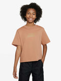 NIKE Тениска G NSW TEE BOXY METALLIC HBR