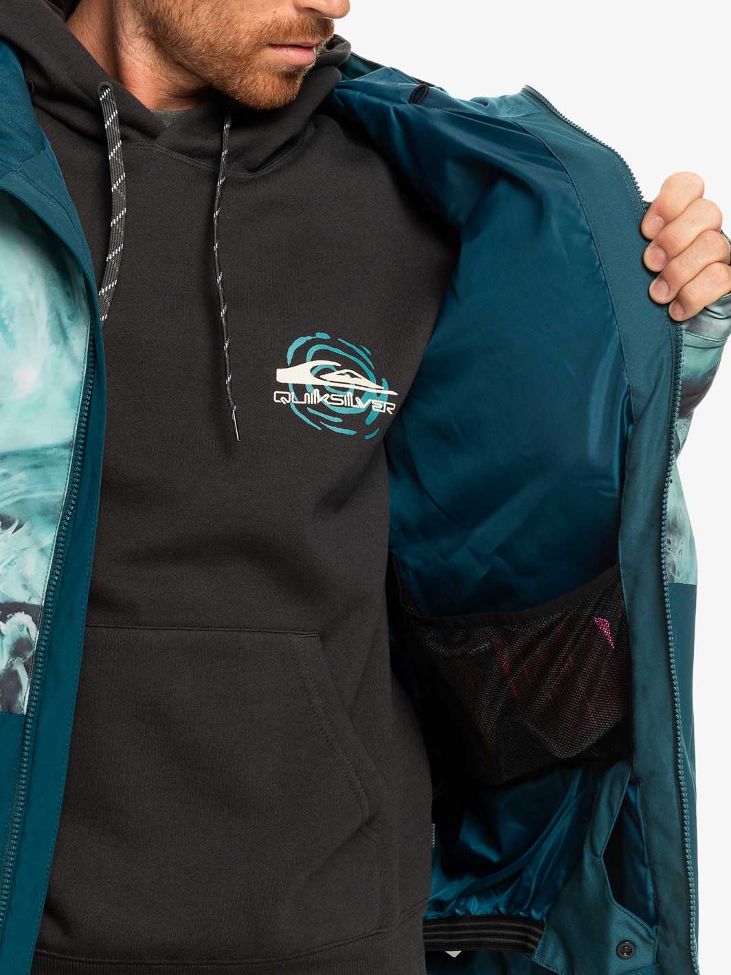 QUIKSILVER Сноуборд яке MISSION PRINTED BLOCK JK