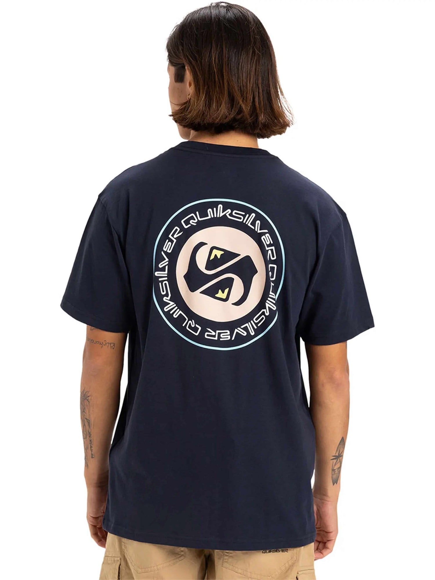 QUIKSILVER Тениска CIRCLE BACK SS