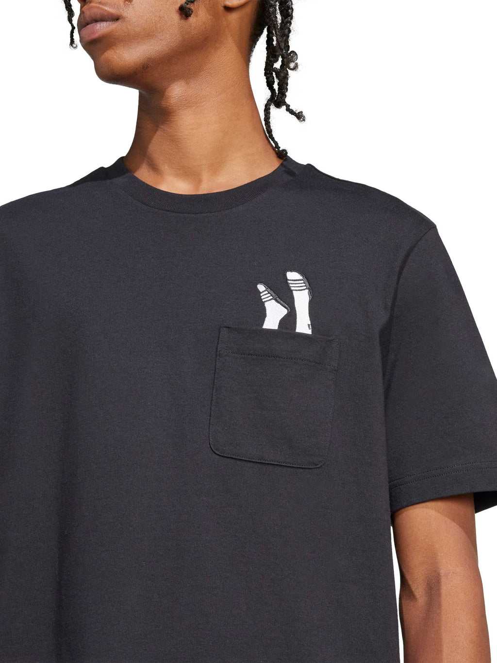 ADIDAS SPORTSWEAR Тениска Lounge Slides Graphic Pocket T-Shirt