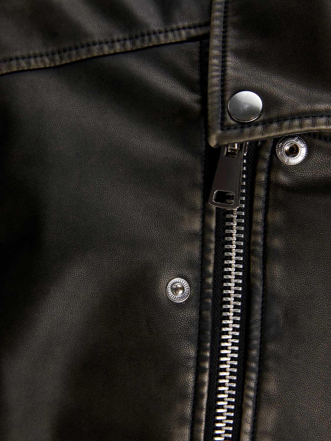 JACK & JONES Кожено яке JOREATON BIKER JACKET