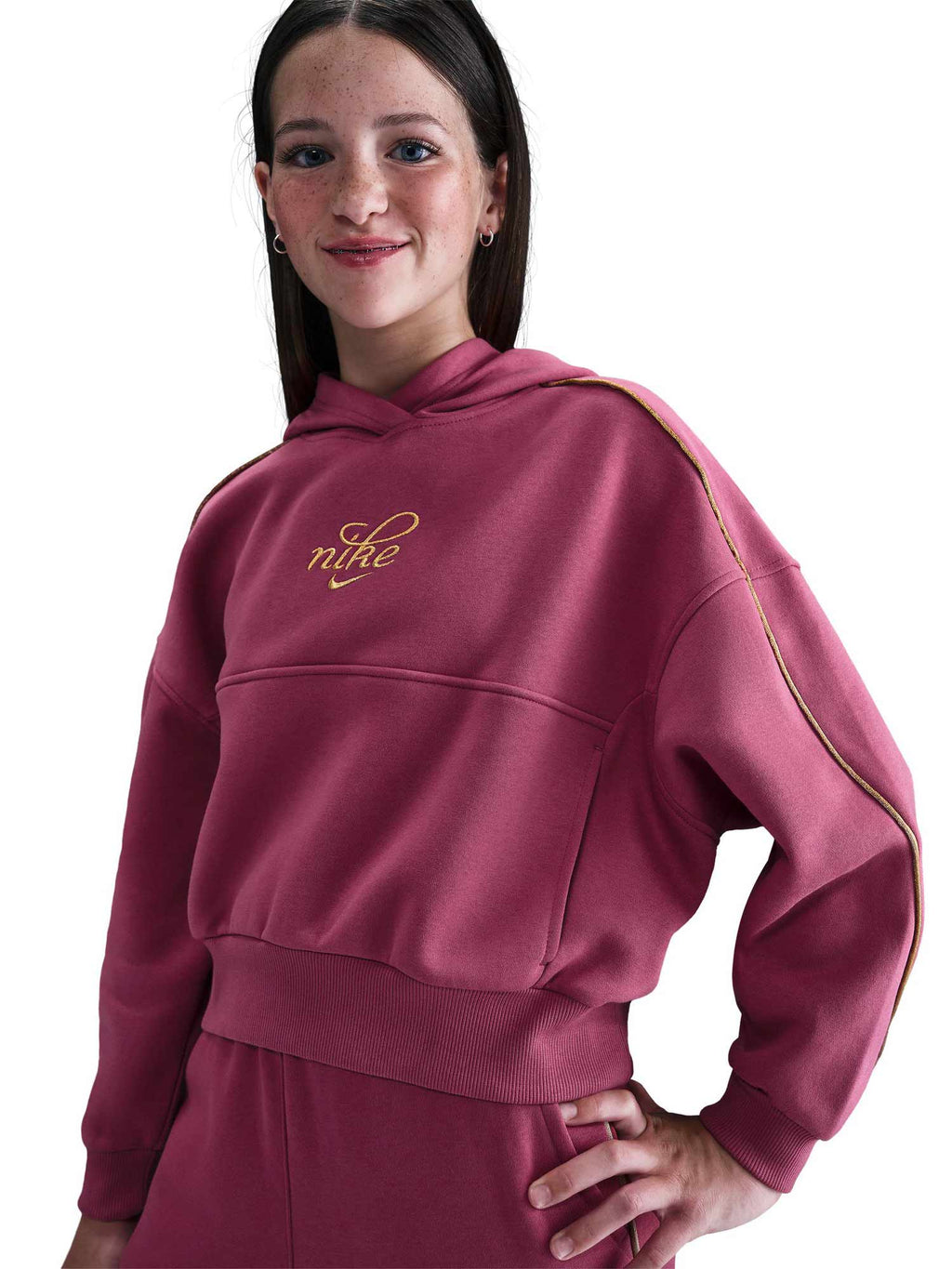 NIKE Суитшърт G NSW CLUB FLC BXY HDY GX SHNE