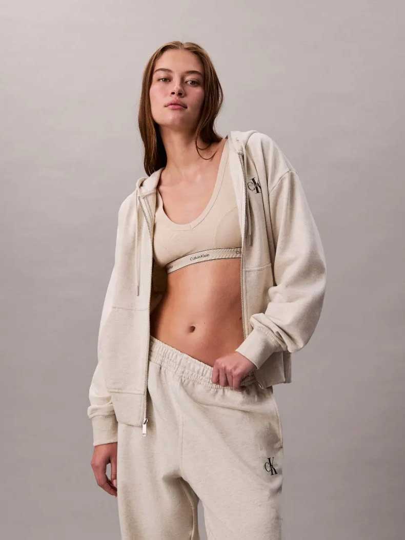 Calvin Klein Jeans Спортно долнище MONOLOGO FRENCH TERRY JOGGER