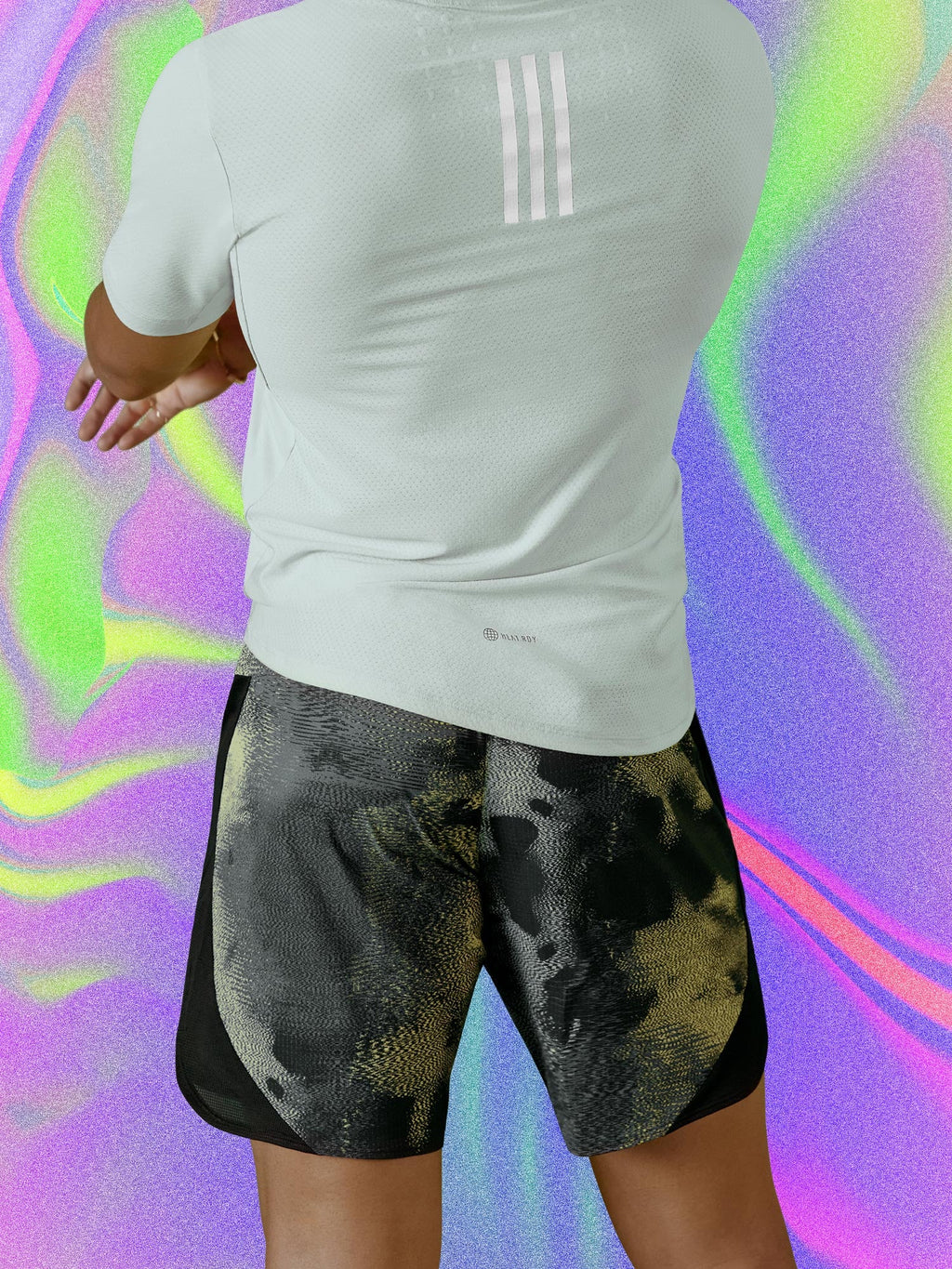 ADIDAS PERFORMANCE Къси панталони D4T HIIT Allover Print Training