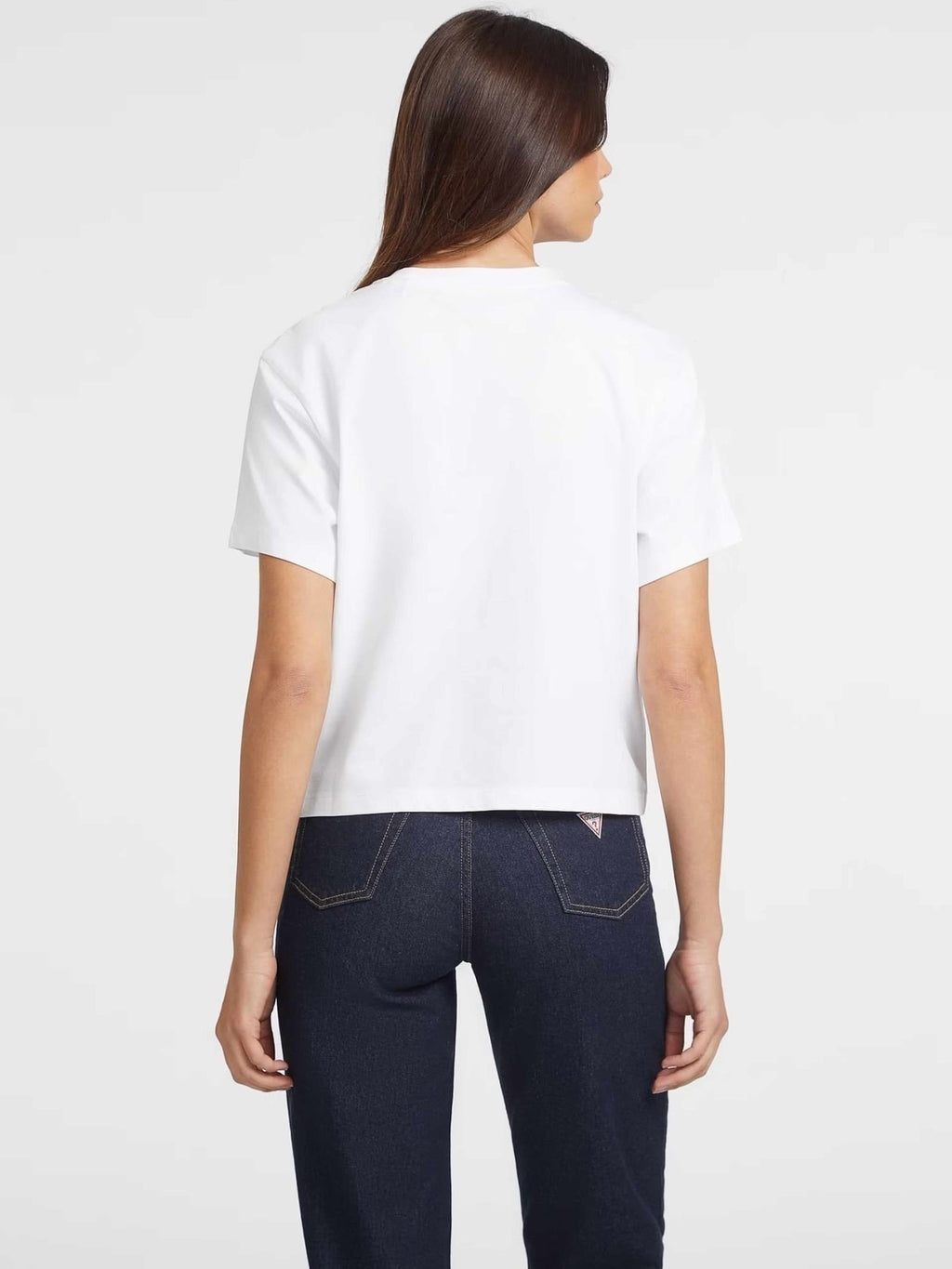 GUESS JEANS Тениска GJ SS CN BOXY MINI TRIANG TEE