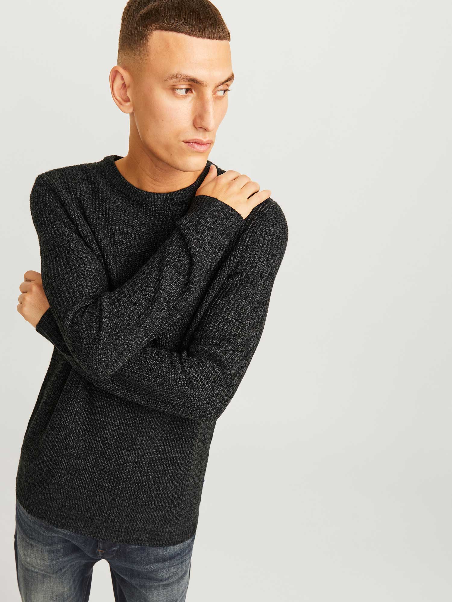 JACK & JONES Пуловер JJELEWIS KNIT CREW NECK SN