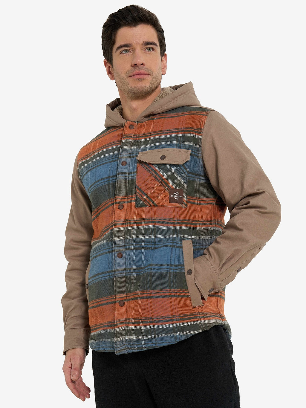 CORDILLERO Яке Male Hooded shirt with sherpa