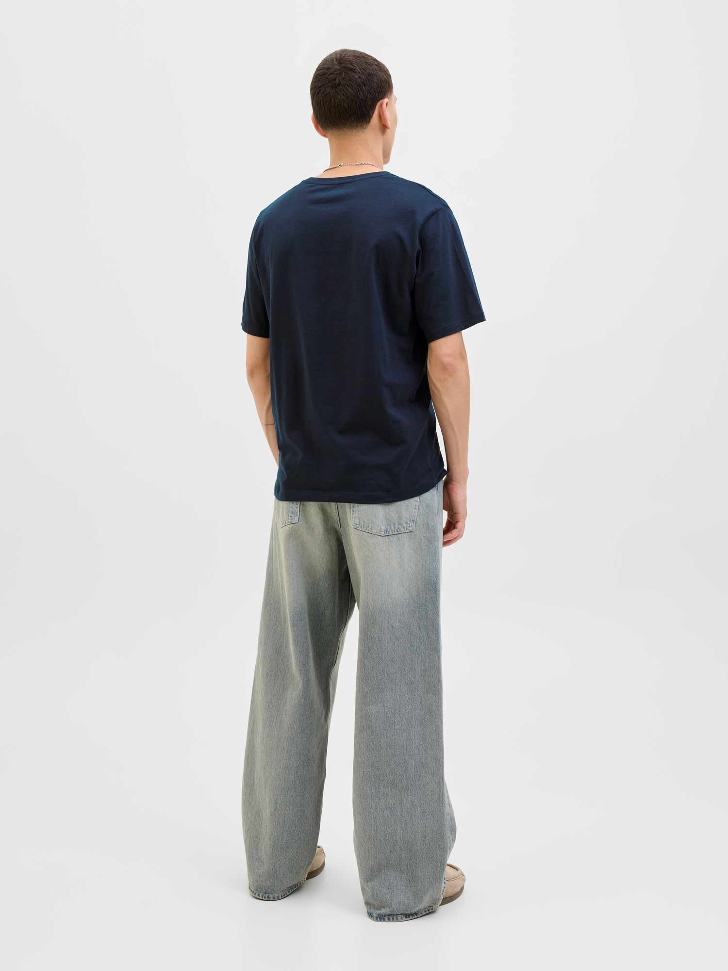 JACK & JONES Тениска JJELOGO TEE SS O-NECK 2 COL AW25 SN