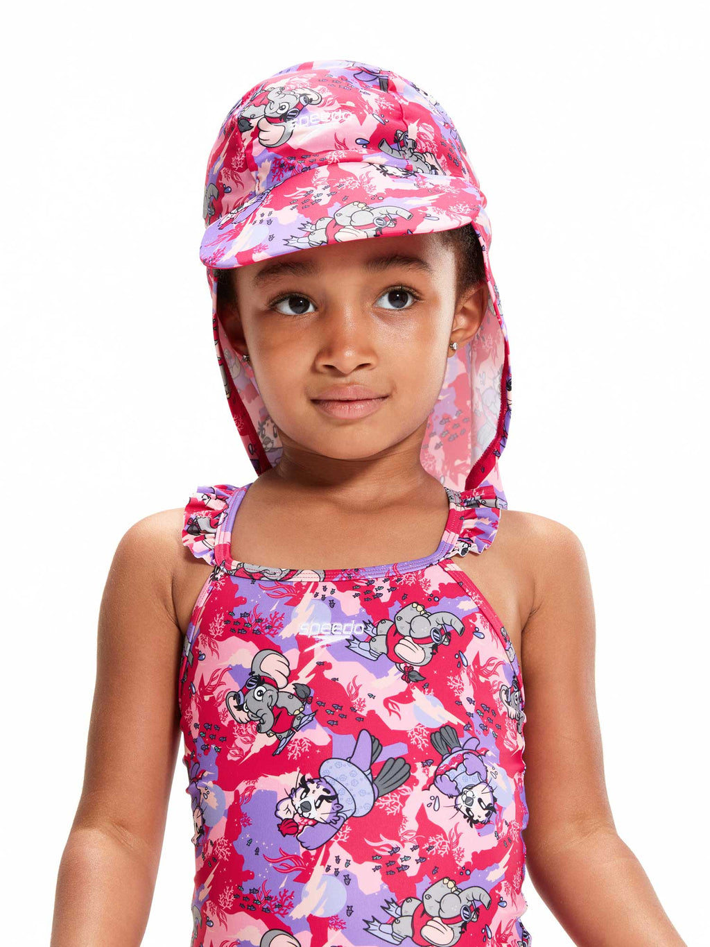 SPEEDO Шапка с UV защита GIRLS LEARN TO SWIM SUN HAT