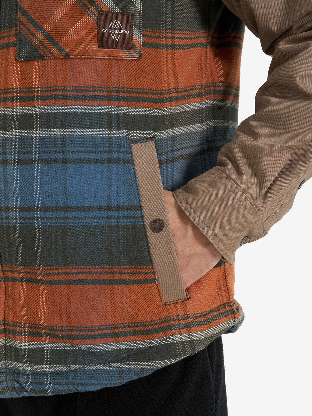 CORDILLERO Яке Male Hooded shirt with sherpa