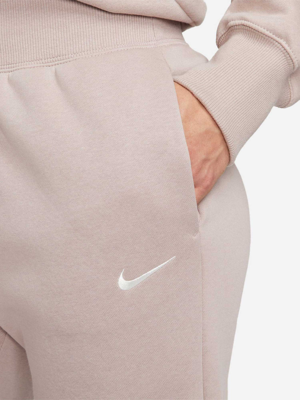 NIKE Спортно долнище W NSW PHNX FLC HR PANT STD