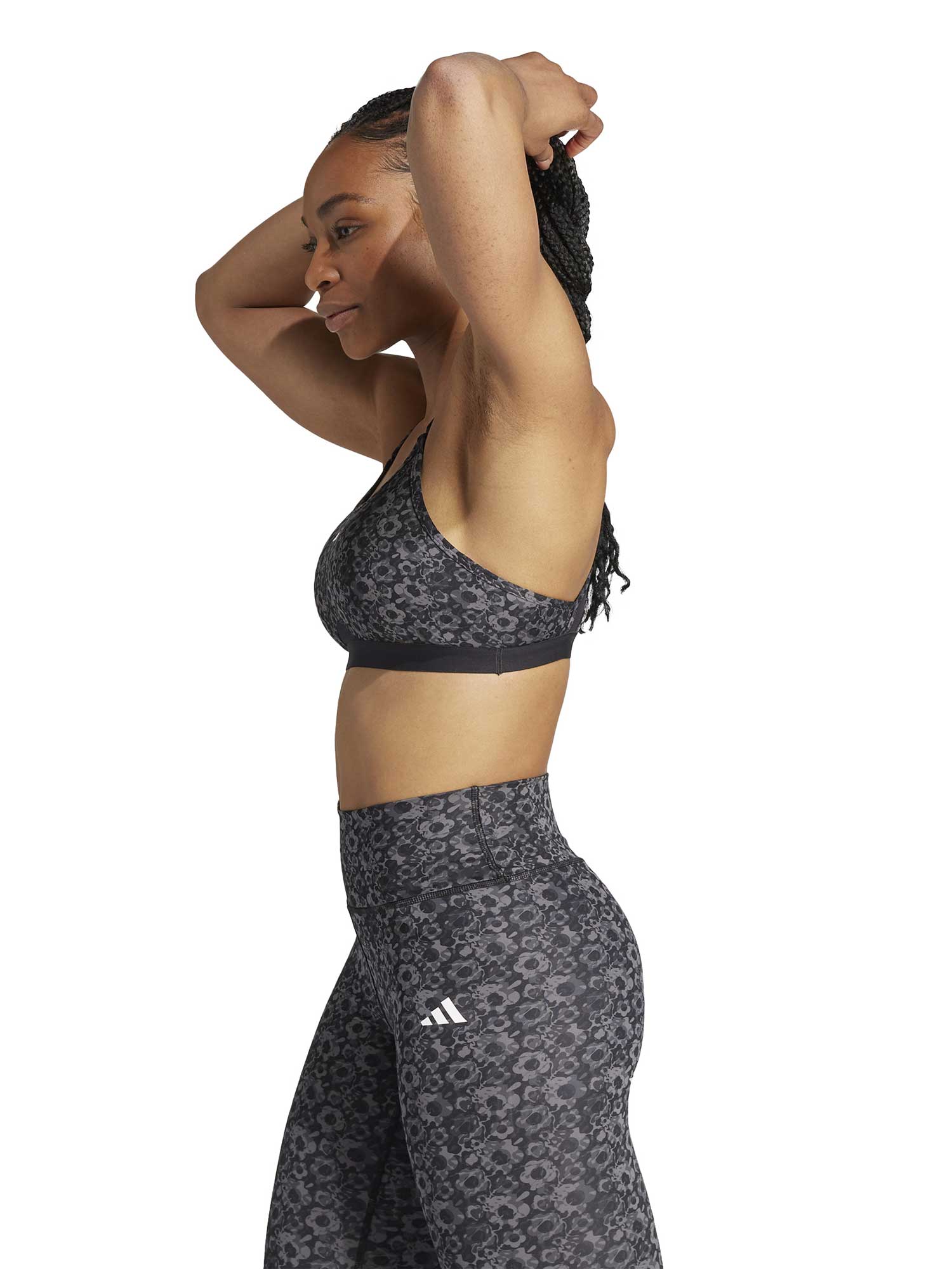 ADIDAS PERFORMANCE Спортен сутиен Aeroreact Training Floral Print