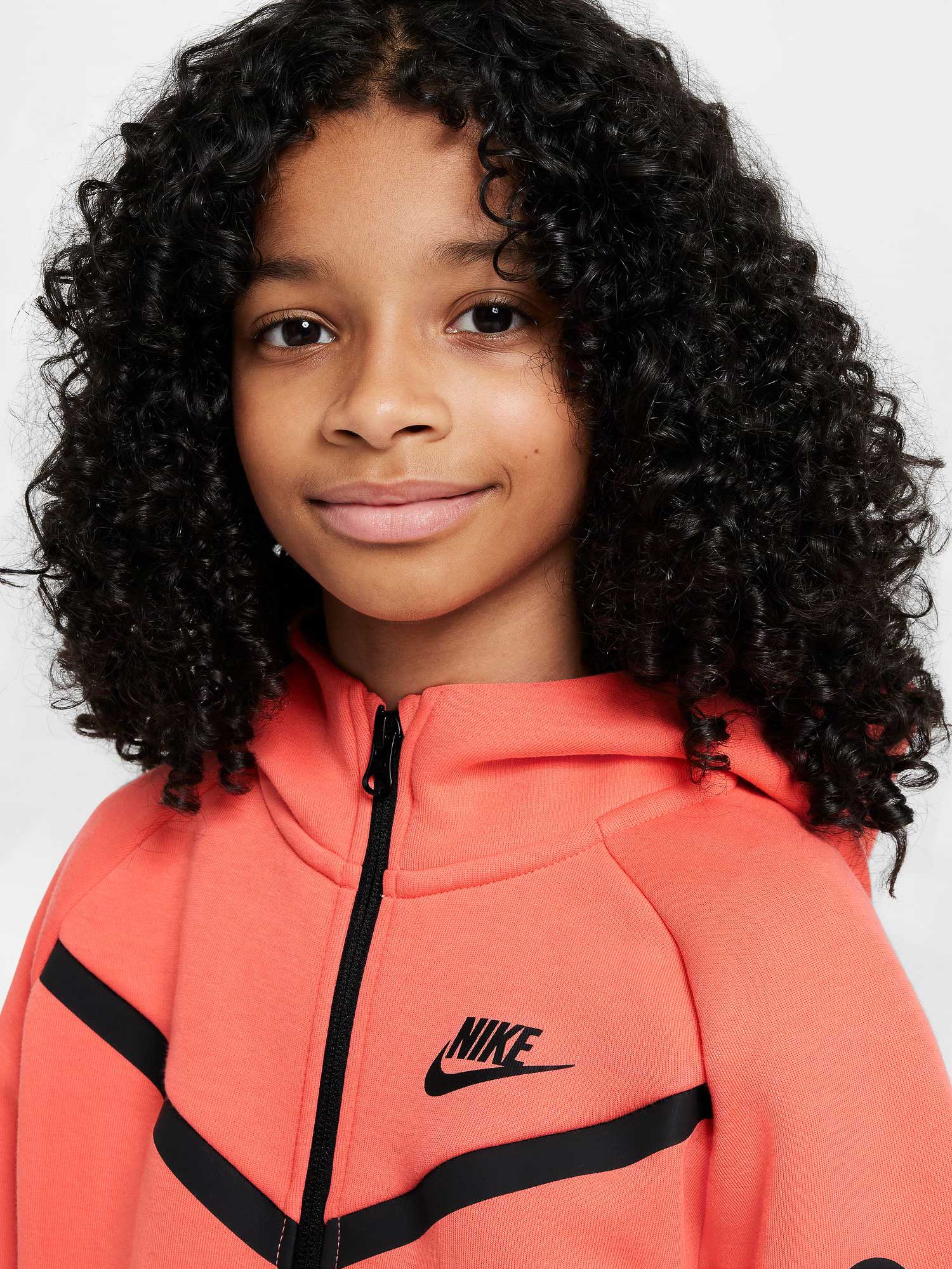 NIKE Суитшърт G NSW TCH FLC HD FZ LS - PD