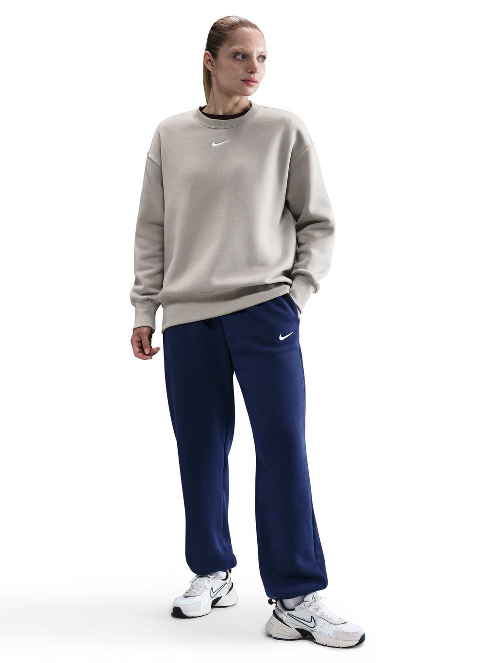NIKE Блуза W NSW PHNX FLC OS LONG CREW