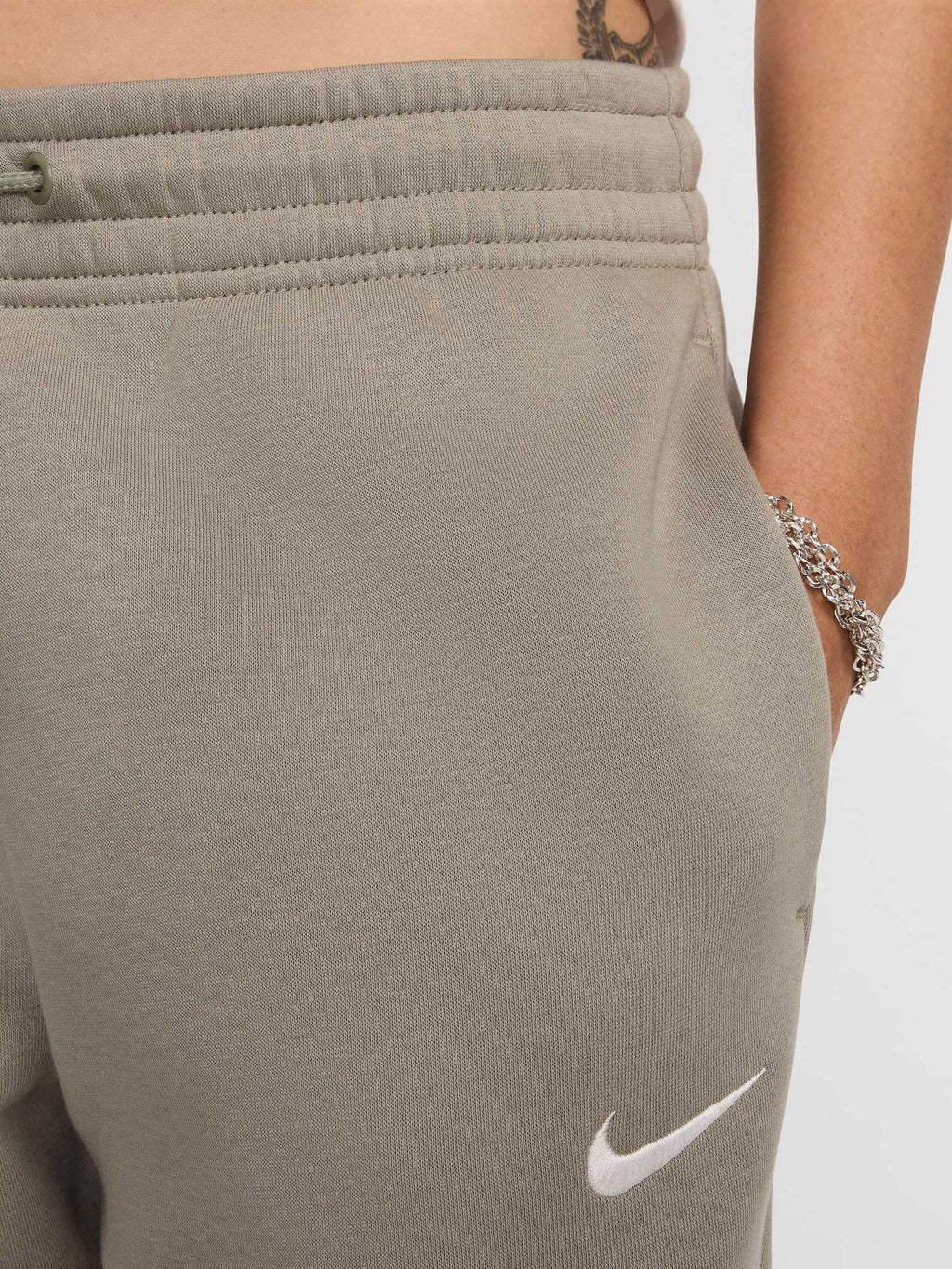 NIKE Спортно долнище W NSW PHNX FLC MR PANT STD
