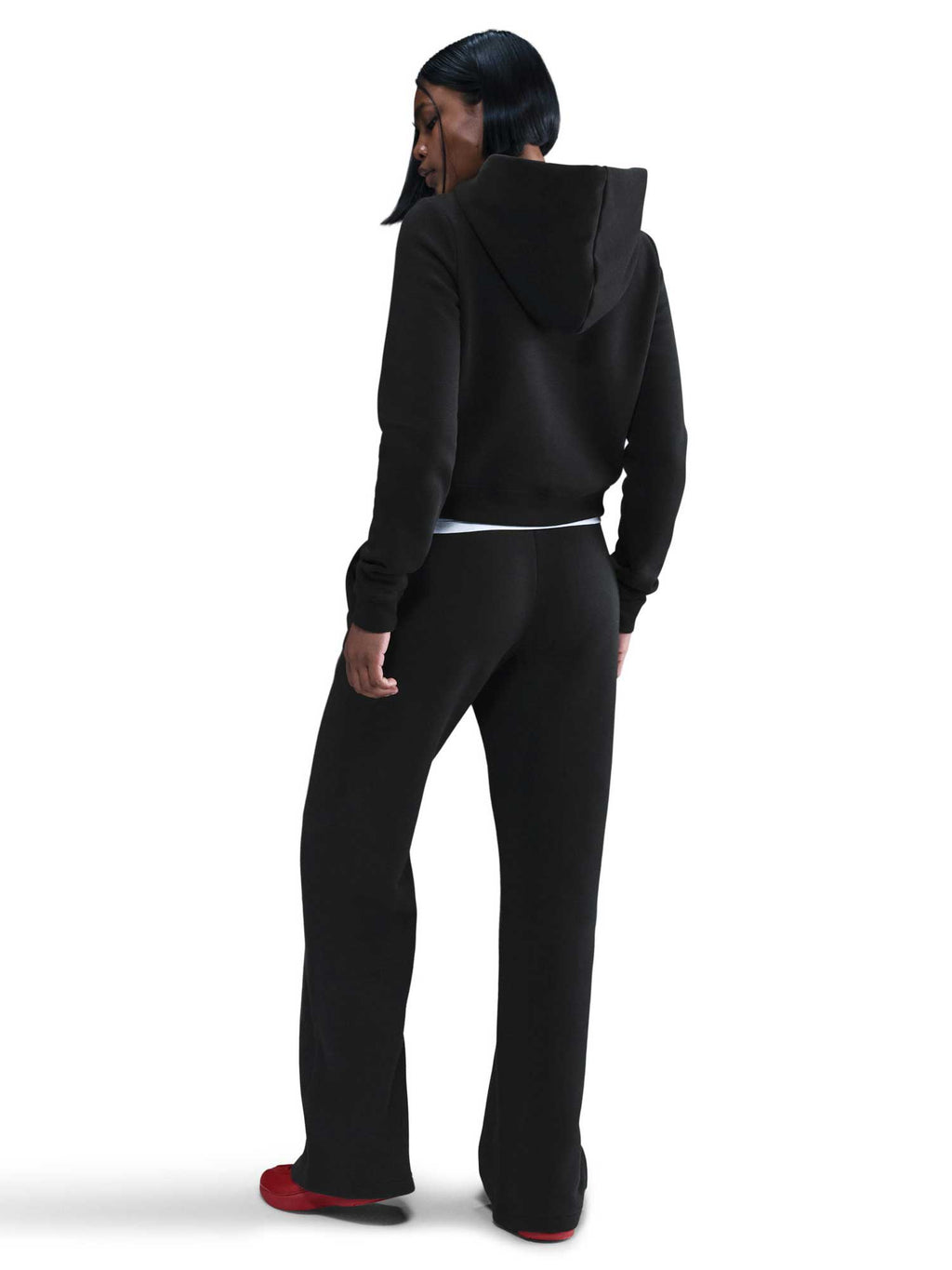 NIKE Спортно долнище W NSW PHNX FLC STRGHT LEG PNT