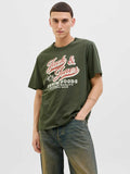 JACK & JONES Тениска JJELOGO TEE SS O-NECK 2 COL AW25 SN