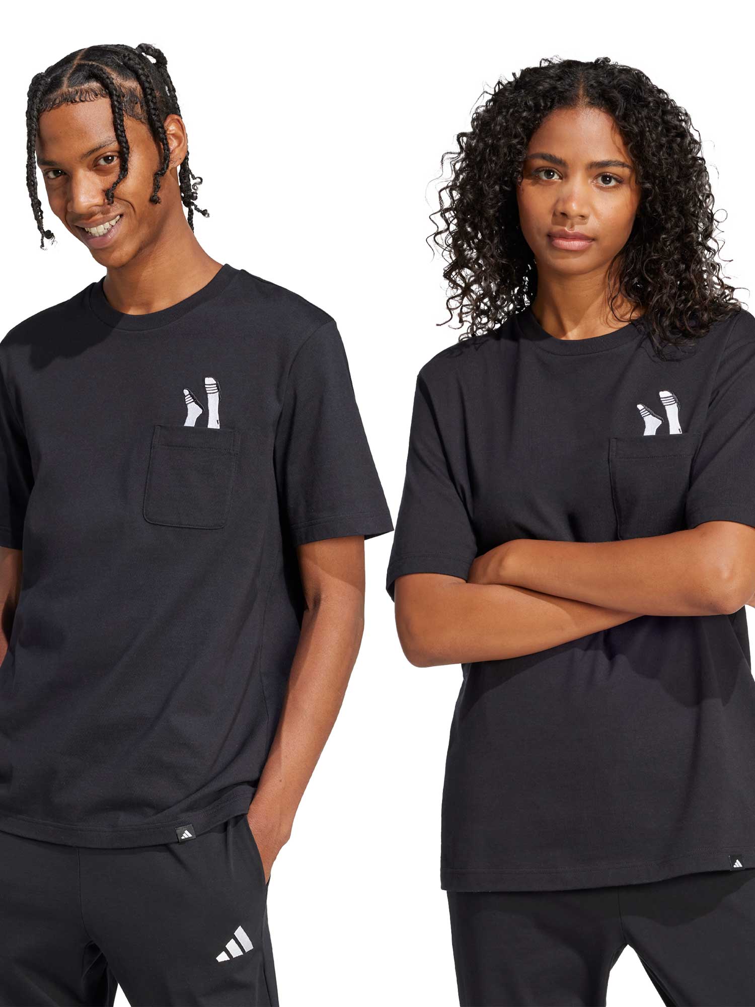 ADIDAS SPORTSWEAR Тениска Lounge Slides Graphic Pocket T-Shirt