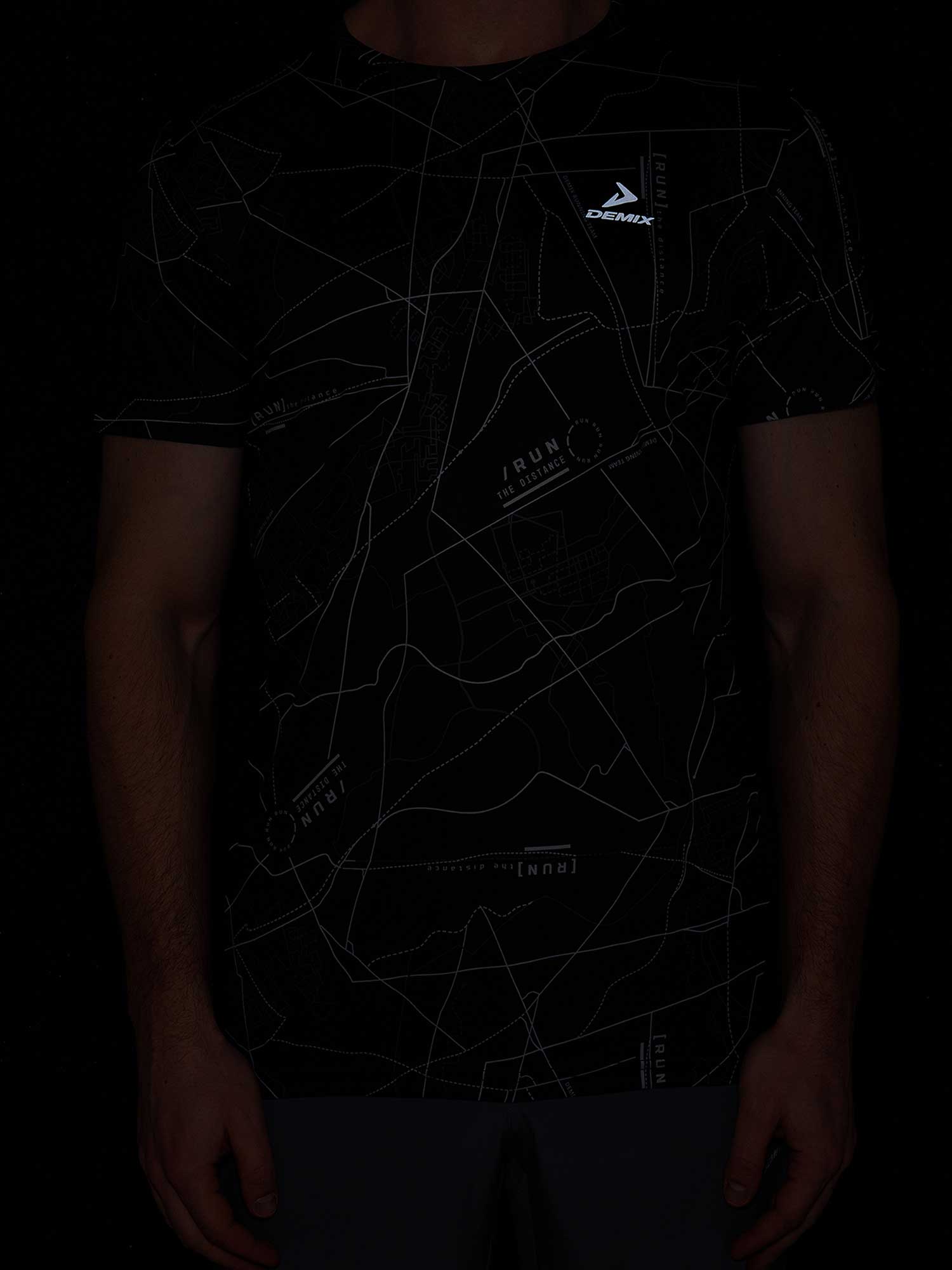 DEMIX Тениска M D Running Urban AOP SS T-Shirt