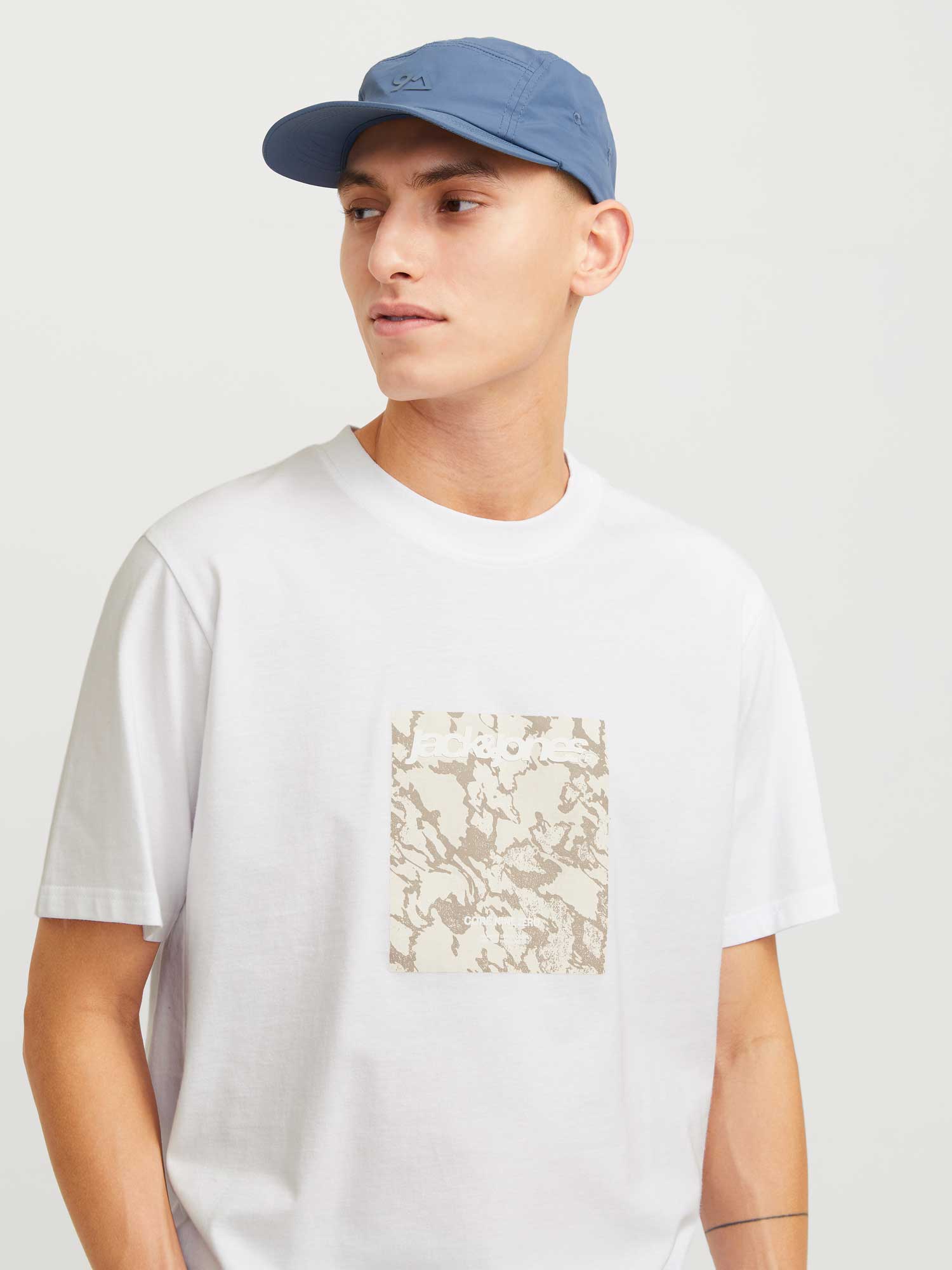 JACK & JONES Тениска JCOTARMAC CAMO FRONT TEE SS CREW NECK LN