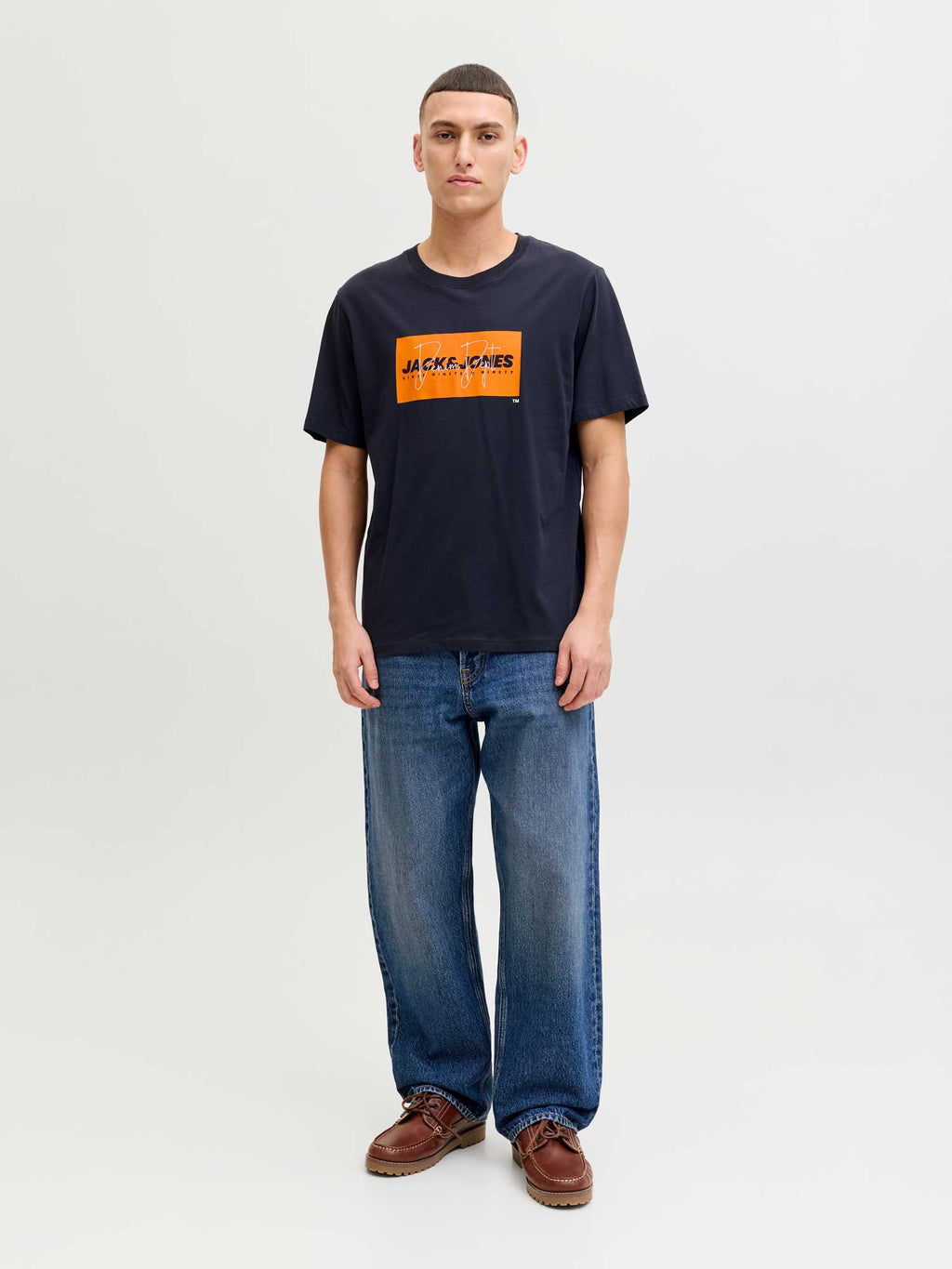 JACK & JONES Тениска JJCOLE PRINT TEE SS CREW NECK