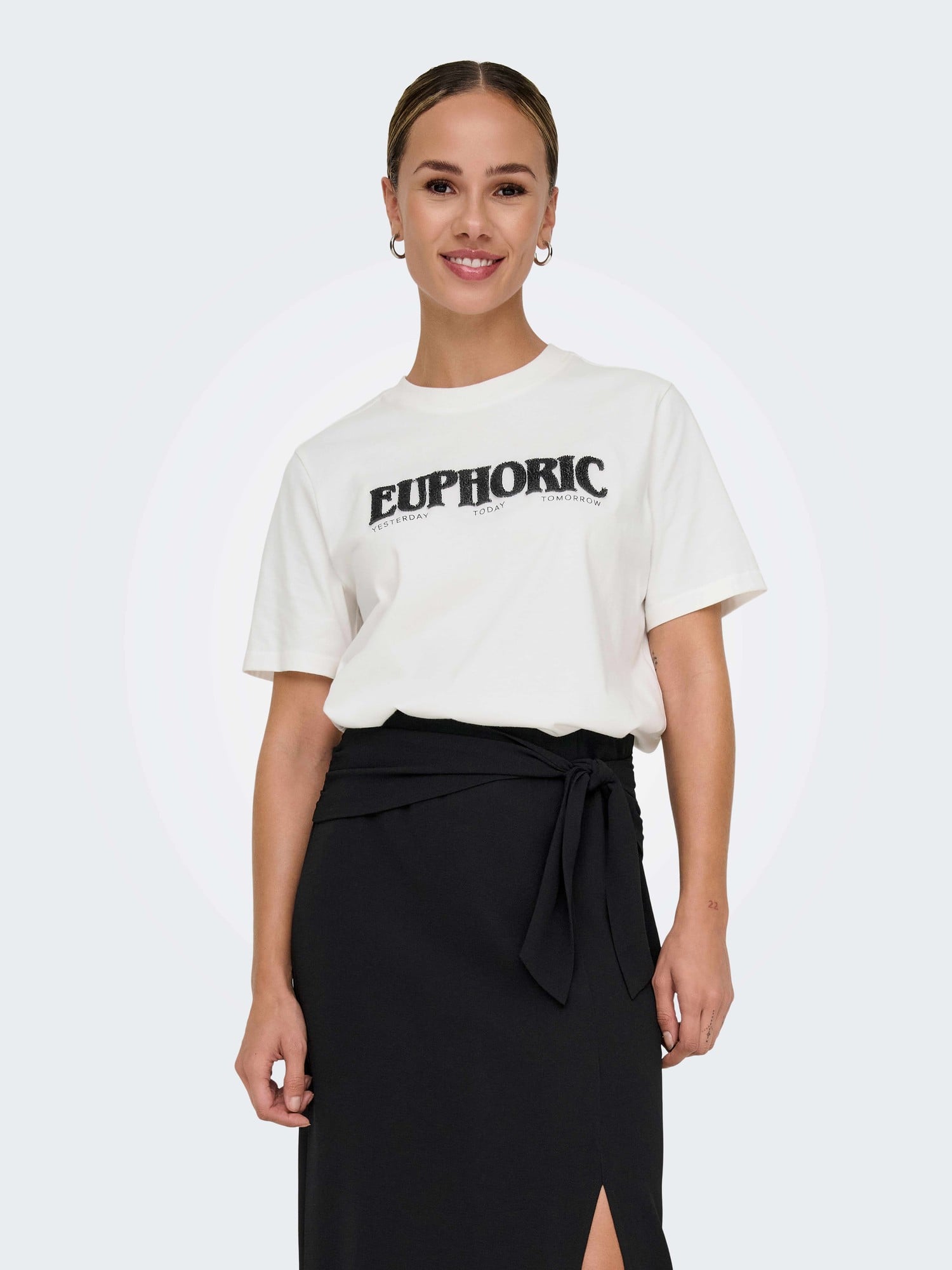 ONLY Тениска ONLTENNA S/S TOOTBRUSH TOP BOX JRS