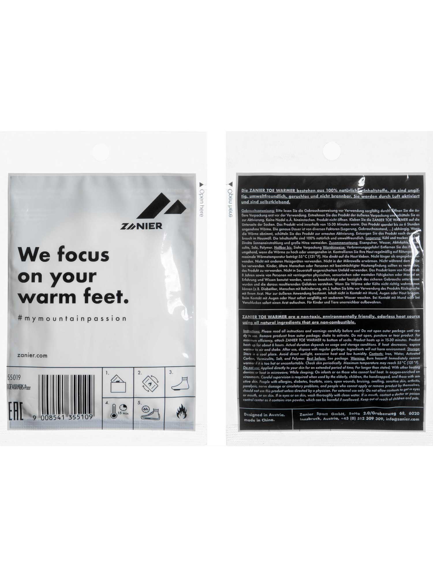 ZANIER Уормъри TOE WARMERS