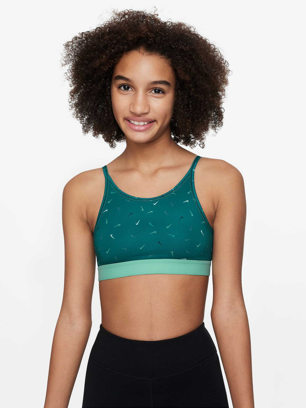 NIKE Спортен сутиен G NK ONE BRA LOGO PRINT