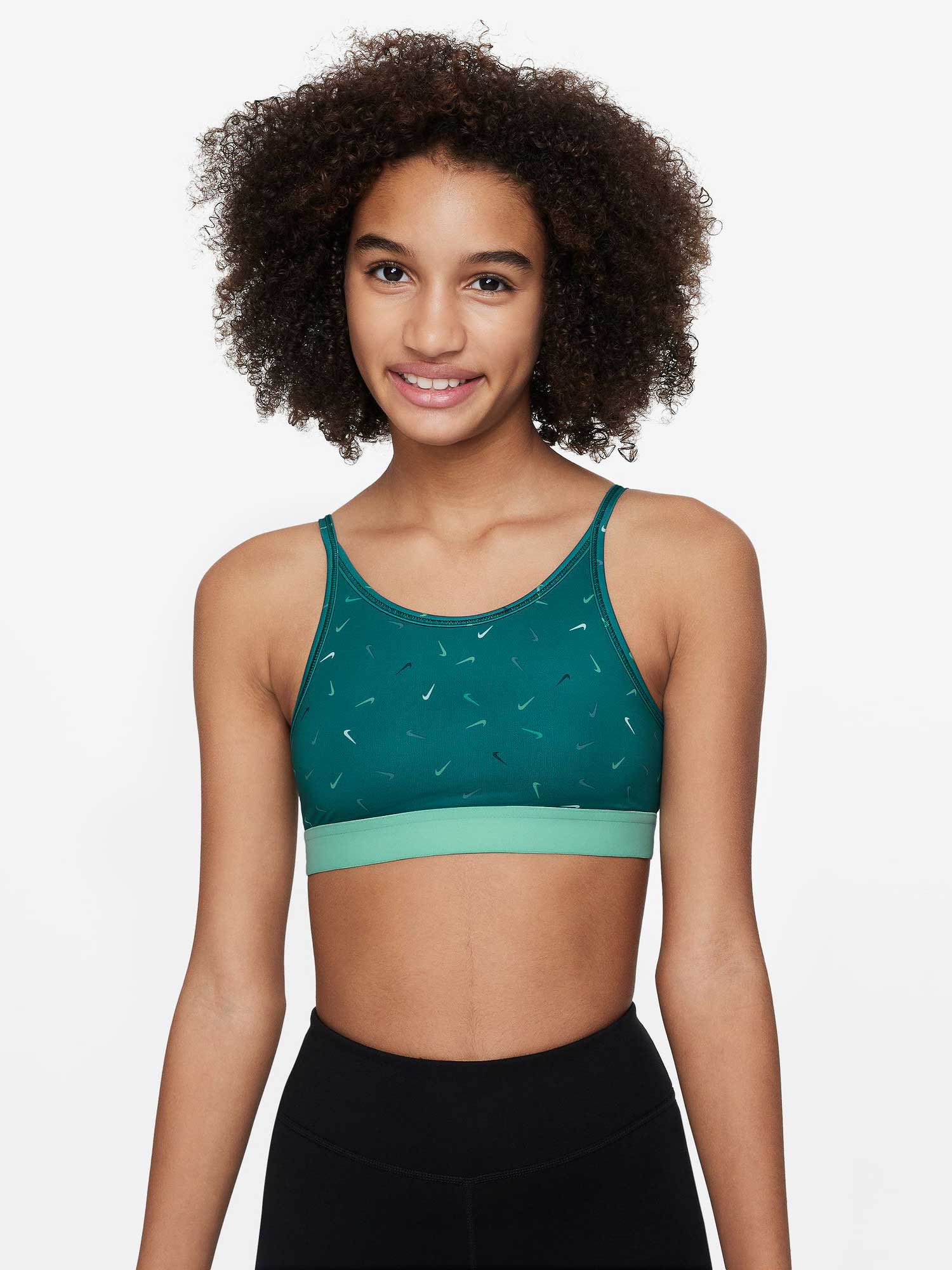 NIKE Спортен сутиен G NK ONE BRA LOGO PRINT