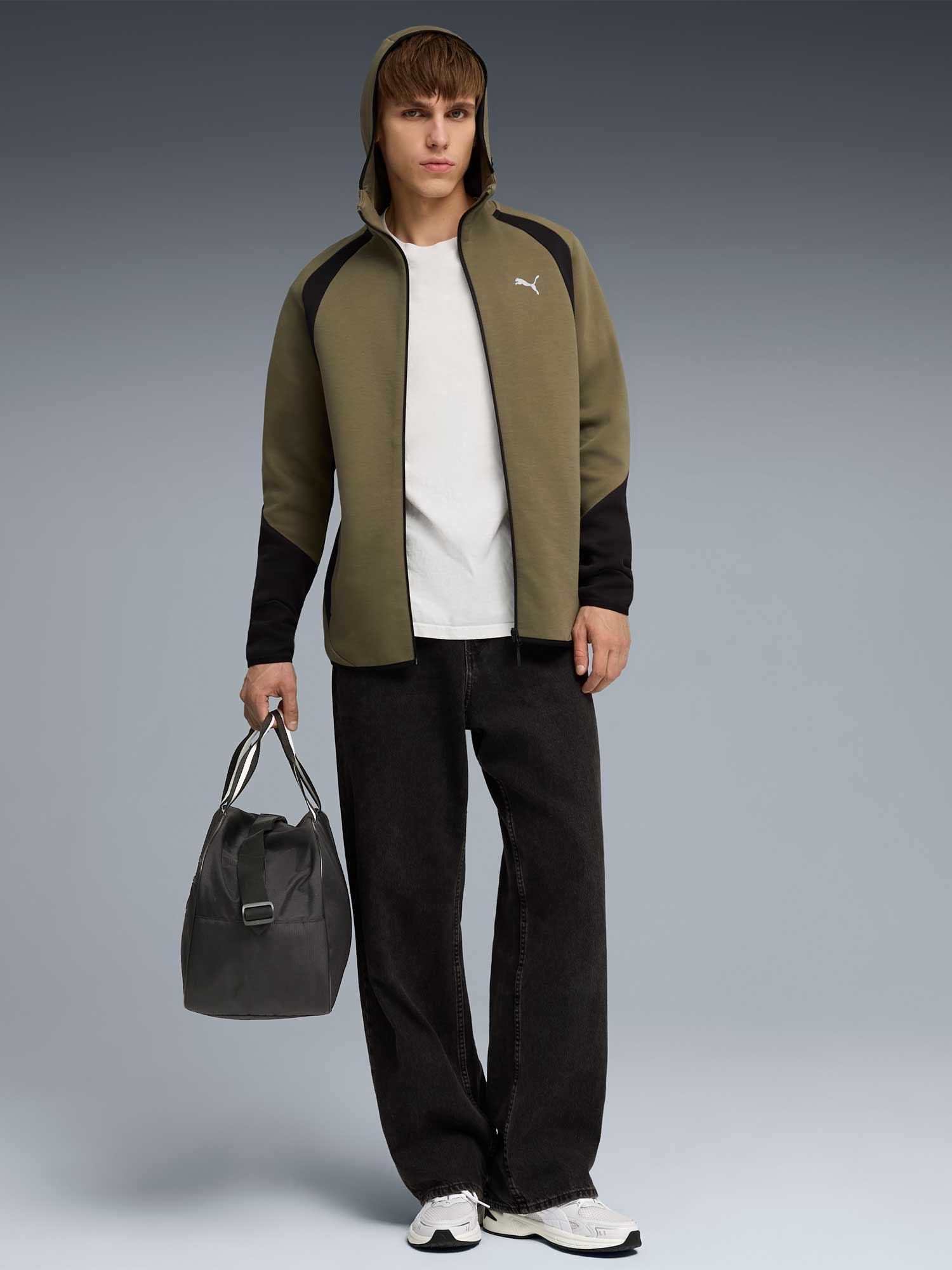 PUMA Суитшърт EVOSTRIPE FZ Hoodie DK