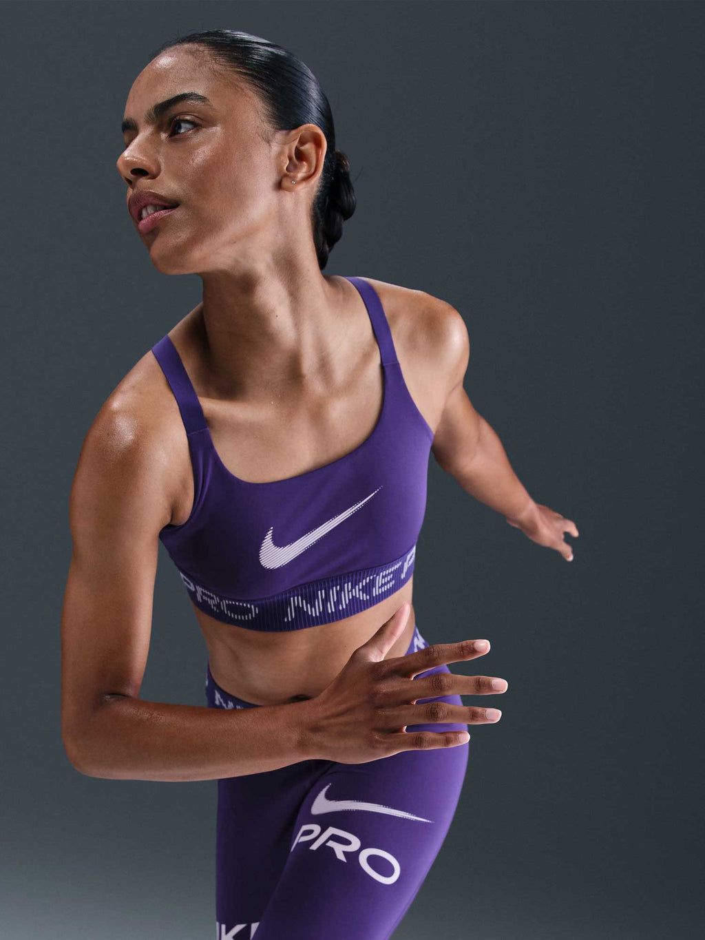NIKE Спортен сутиен W NP LS BRA TT GRX