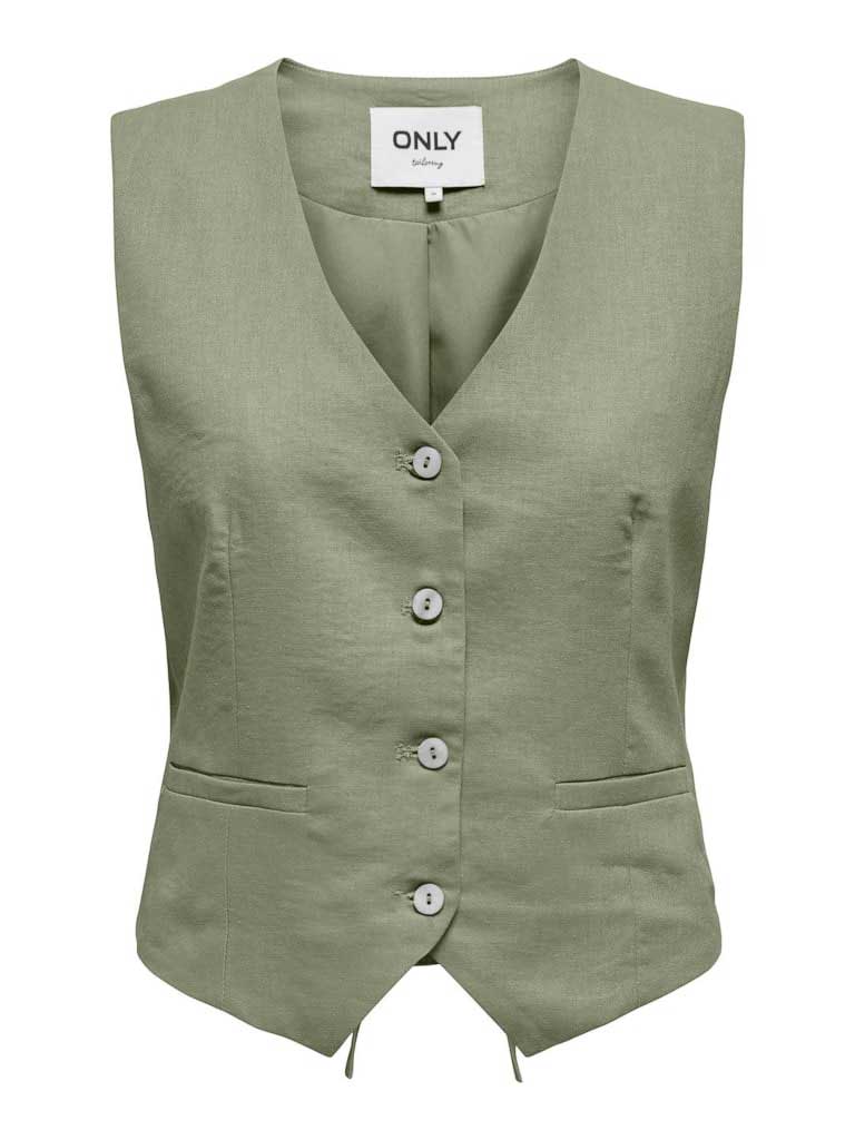 ONLY Елек ONLCARO S/L LINEN BLEND VEST CC TLR
