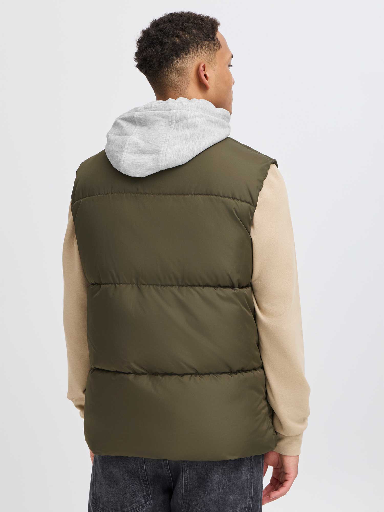 BLEND Елек BHELWIN vest w. jersey hood