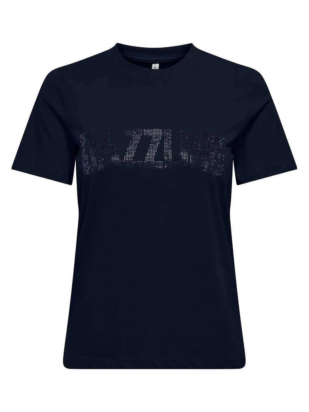 ONLY Тениска ONLRIRI REG S/S STONES TOP BOX JRS