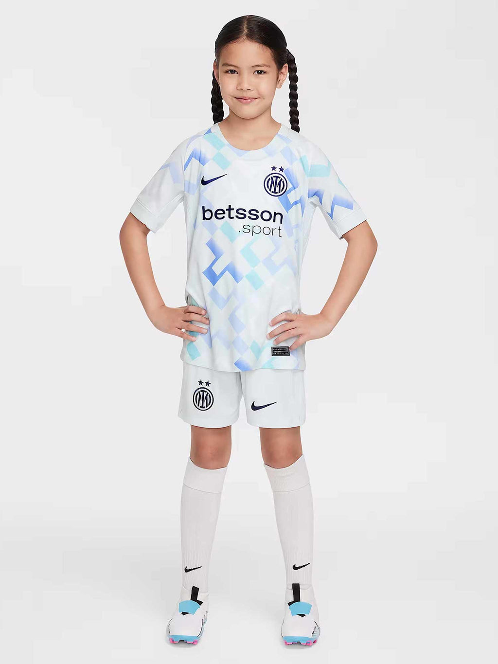 NIKE Тениска INTER Y NK DF JSY SS STAD AW