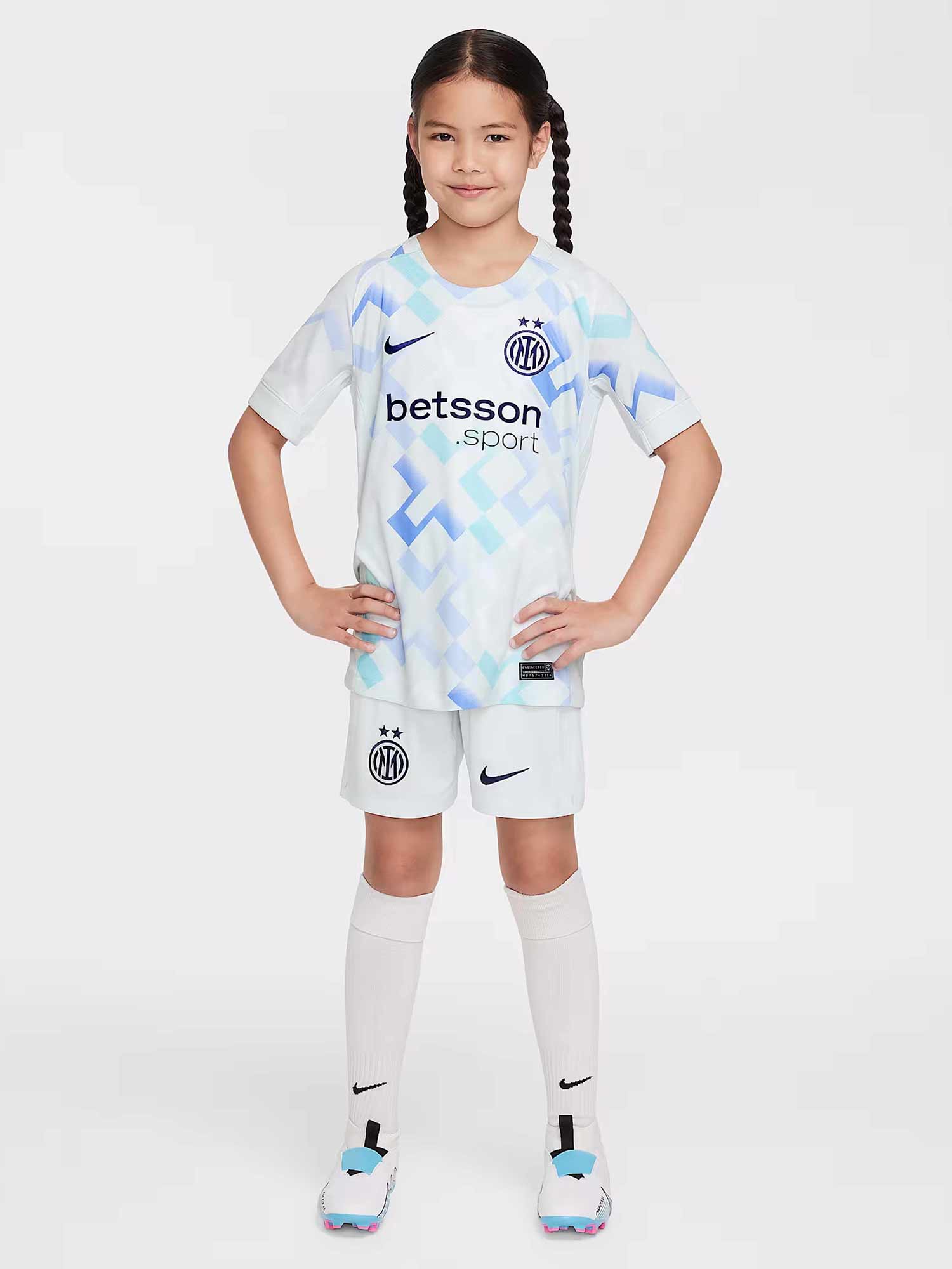 NIKE Тениска INTER Y NK DF JSY SS STAD AW