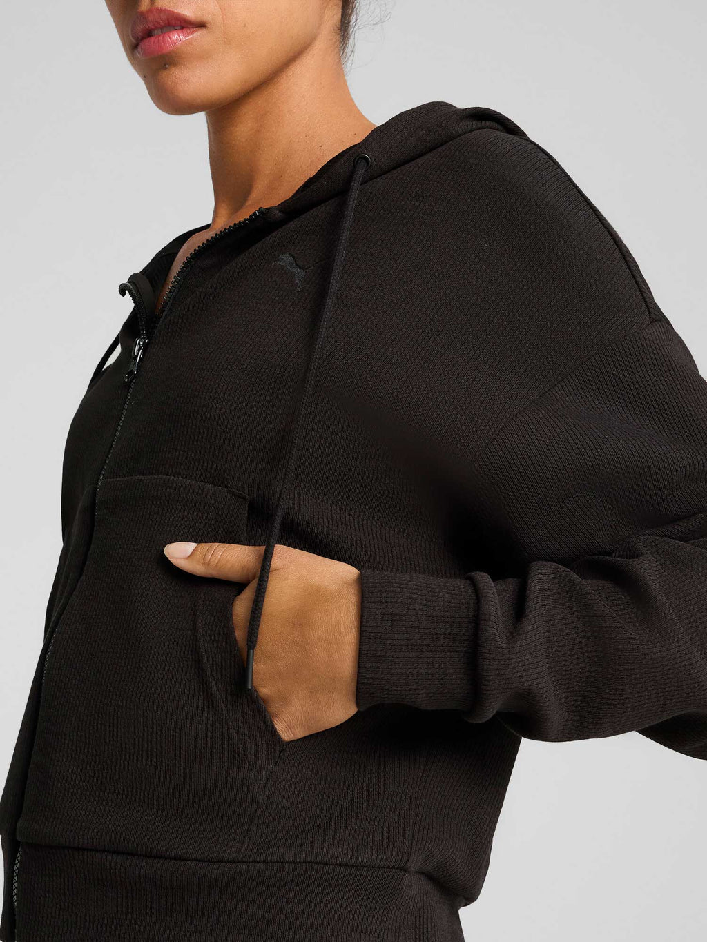PUMA Суитшърт HER Crop Full-Zip Hoodie