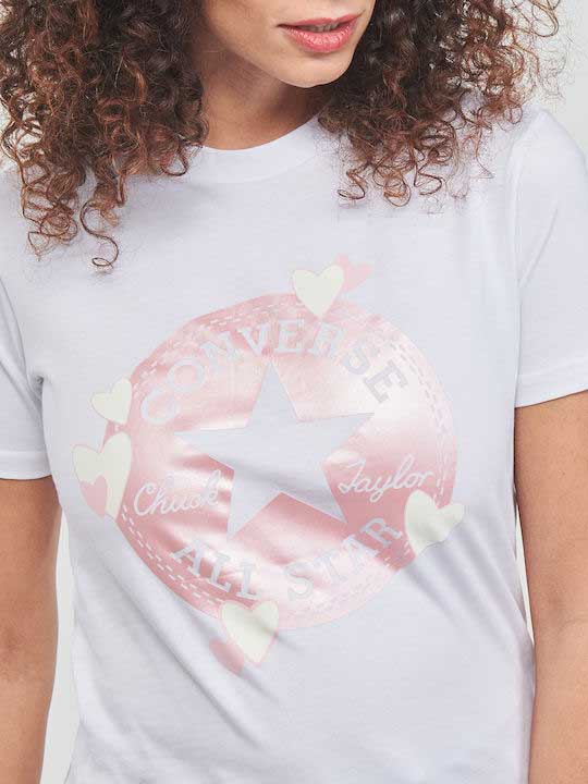 CONVERSE Тениска RADIATING LOVE SS SLIM GRAPHIC TEE 1