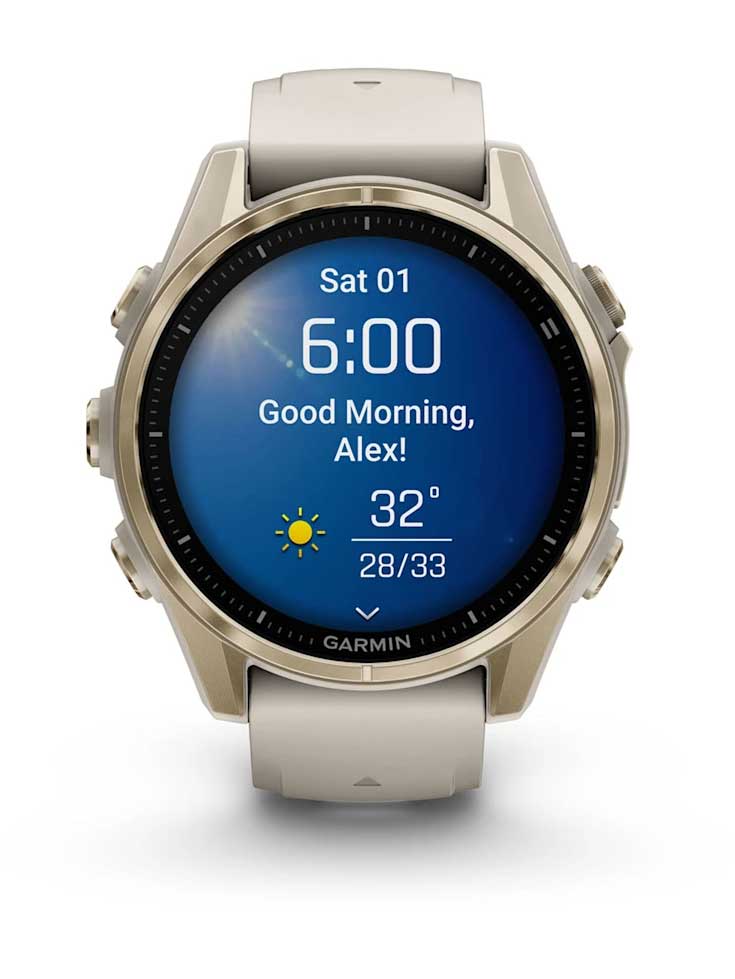 GARMIN GPS Смарт часовник Fenix 8 AMOLED с кожена каишка