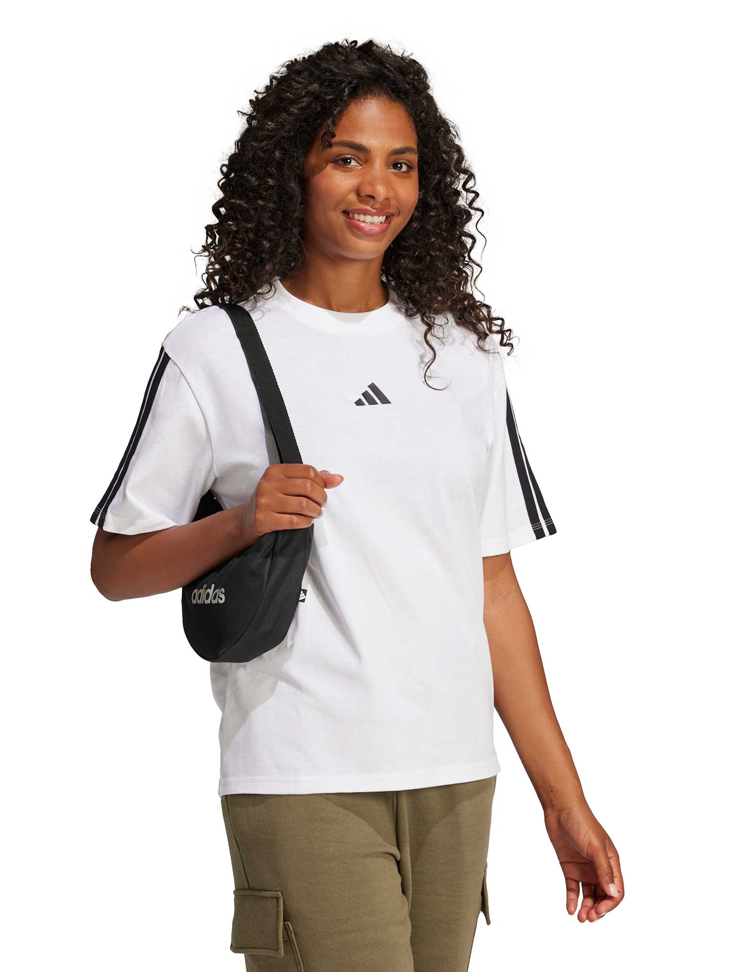 ADIDAS SPORTSWEAR Тениска Essentials 3-Stripes Boyfriend T-Shirt