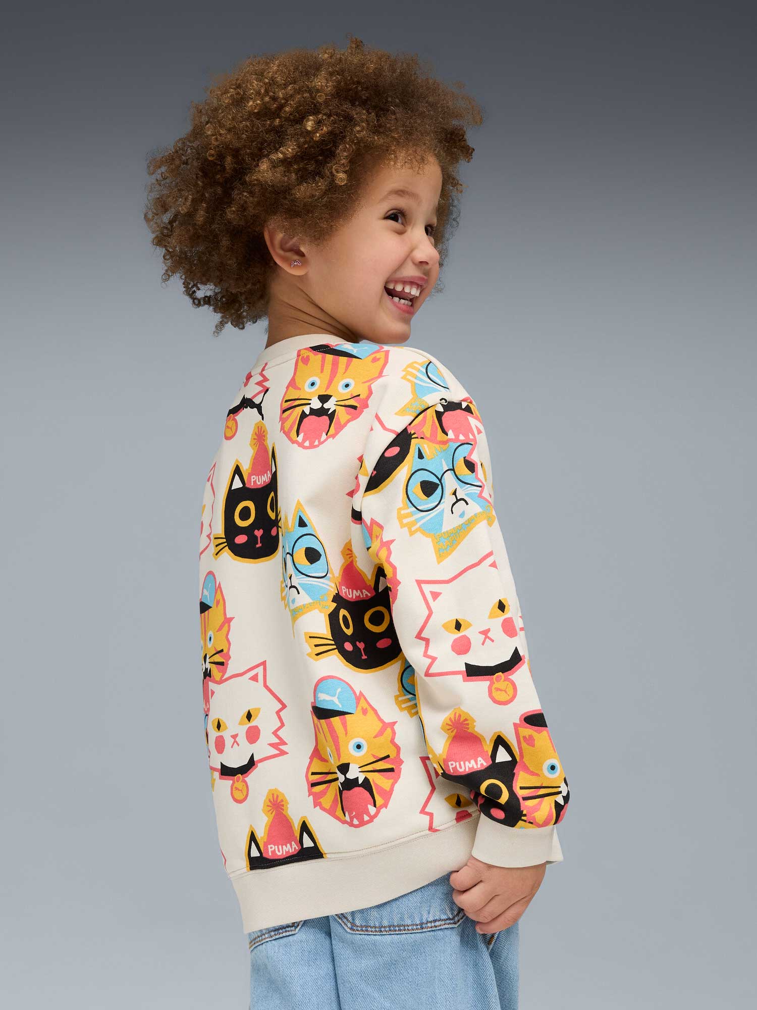 PUMA Блуза MOODY CAT AOP Crew TR PS