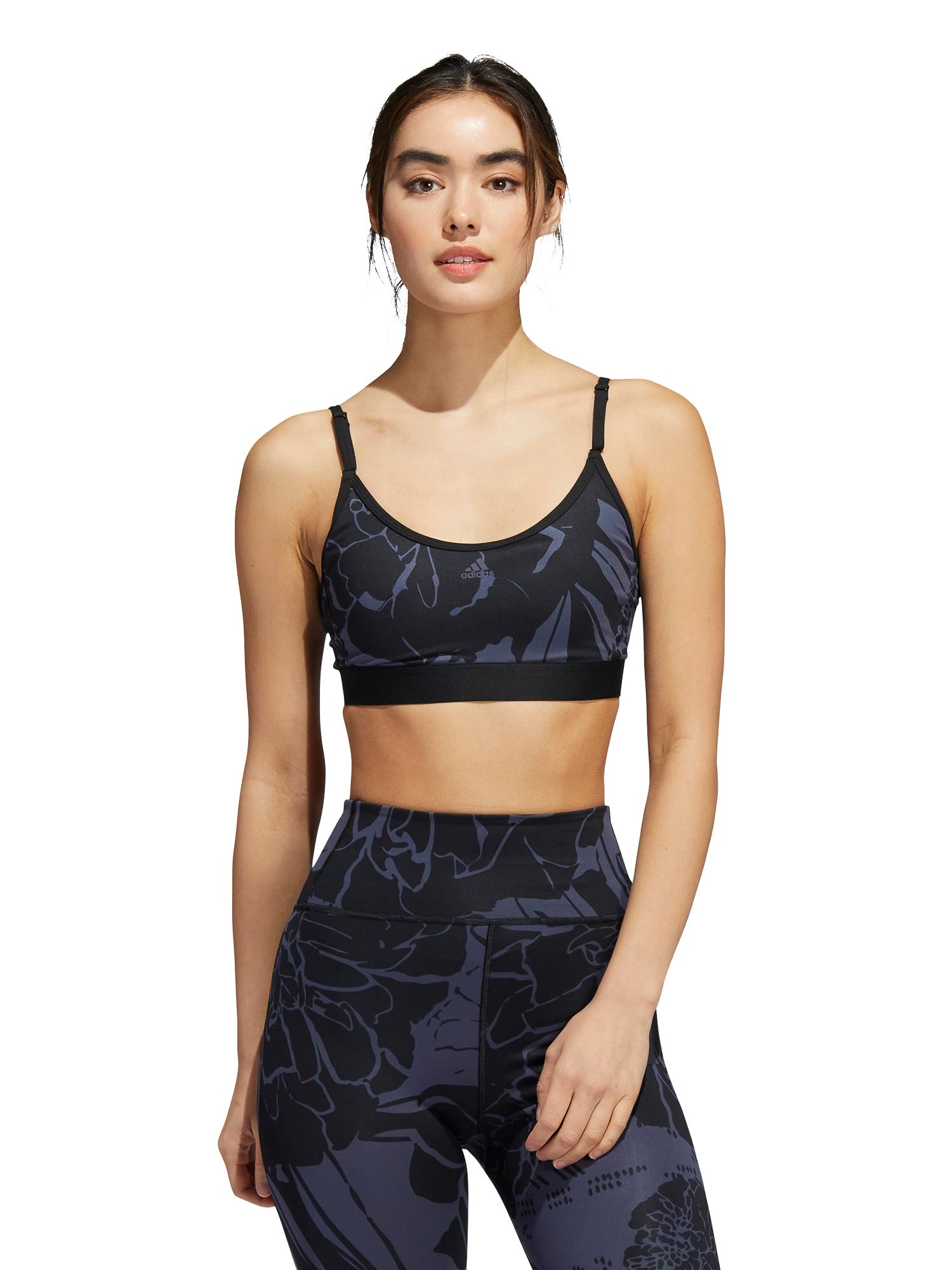 ADIDAS PERFORMANCE Спортен сутиен TRAIN LIGHT SUPPORT FLOWER