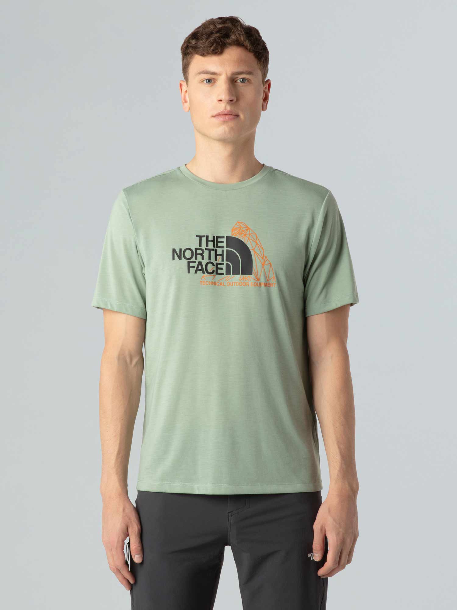 THE NORTH FACE Тениска M MOUNTAIN FOUNDATION SS TEE-GRAPHIC