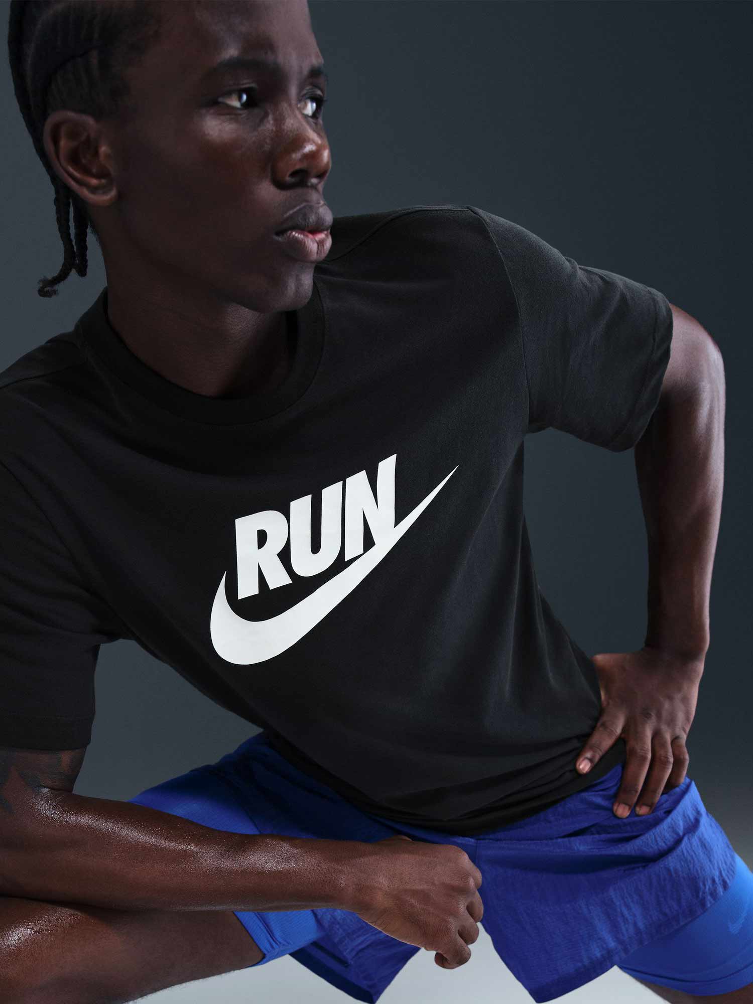 NIKE Тениска M NK DF TEE RUN SWOOSH