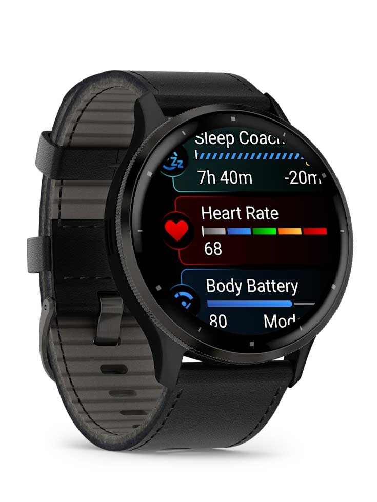 GARMIN GPS Смарт часовник Venu 3 WiFi, кожена каишка